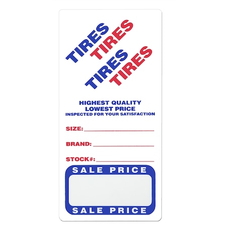 Petoskey Plastics Adhesive Tire Label (500/Roll) FB-P9943-79